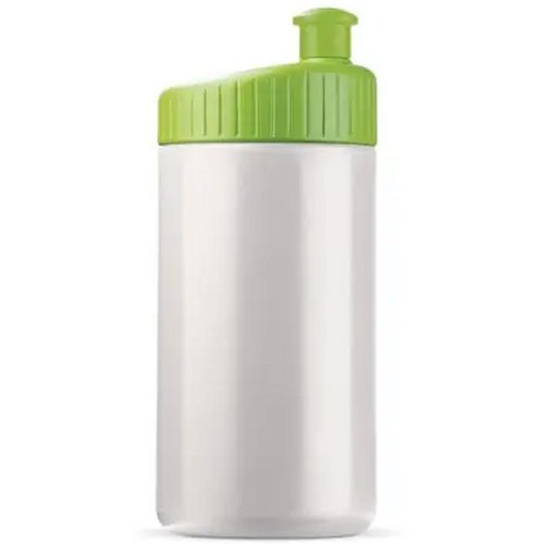 Sportbidon design 500ml wit / licht groen