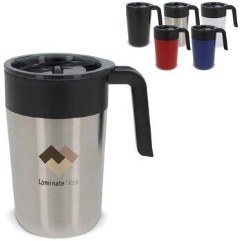 Dubbelwandige koffie mok 400ml wit