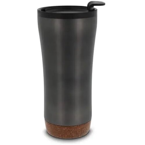 RVS thermosbeker met kurk detail Zilver 480 ml