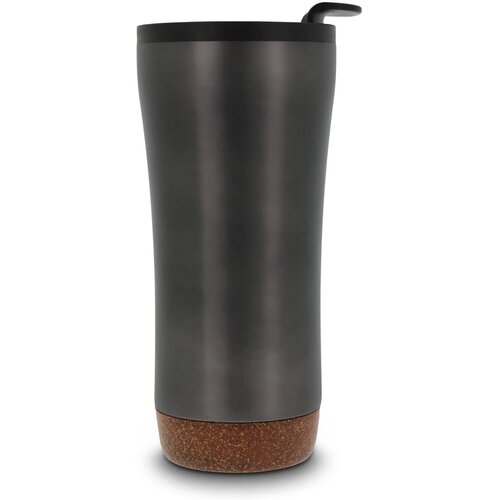 RVS thermosbeker met kurk detail Zilver 480 ml