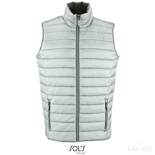Wave heren bodywarmer 180g Wave men metaalgrijs