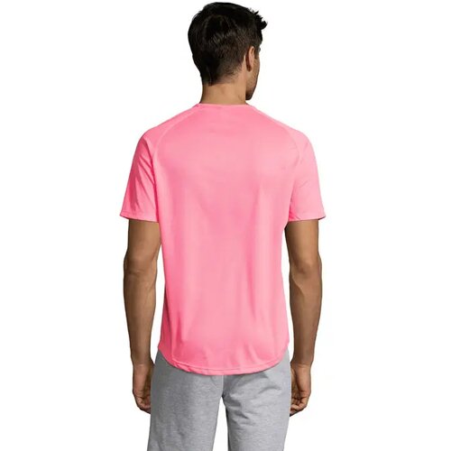 Sportyheren t-shirt 140g Sporty neon roze 2