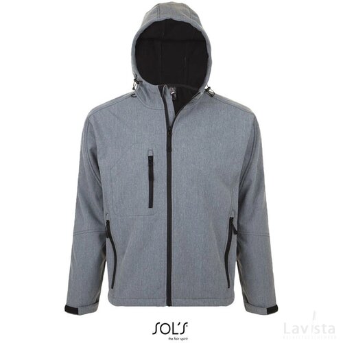 Replay heren softshell jas Replay men grijs melange