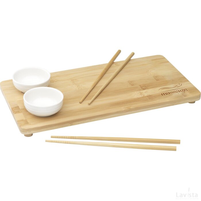 Temaki Bamboo Sushi Tray Geschenkset Bamboe
