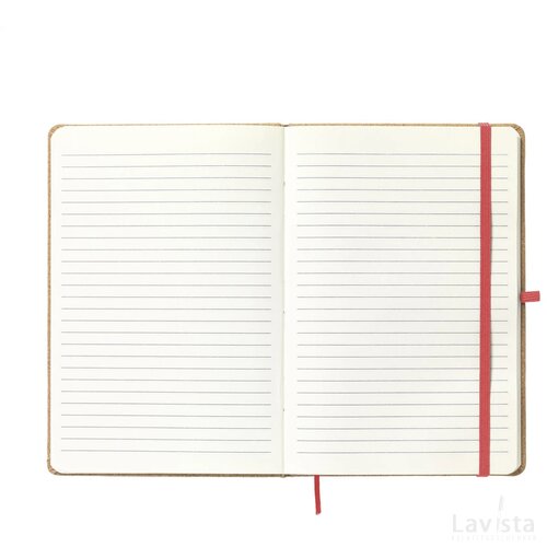 Corknote A5 Notitieboek Rood