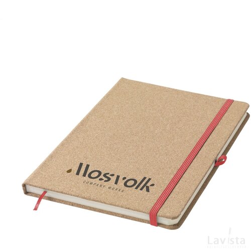 Corknote A5 Notitieboek Rood