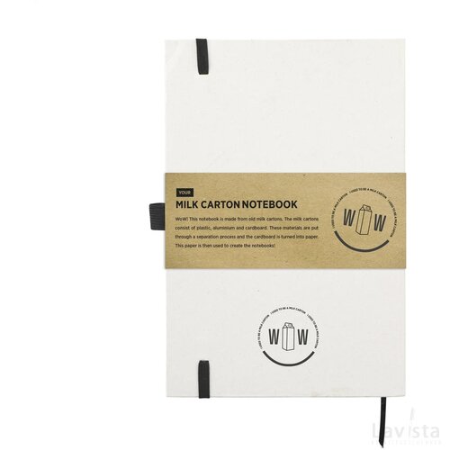 Milk-Carton Notebook A5 Notitieboekje Beige