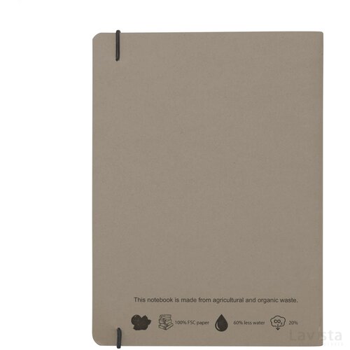 Notebook Agricultural Waste A5 - Softcover 32 Vel Recycled