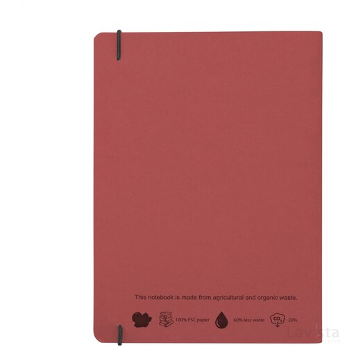 Notebook Agricultural Waste A5 - Softcover 32 Vel Cherry