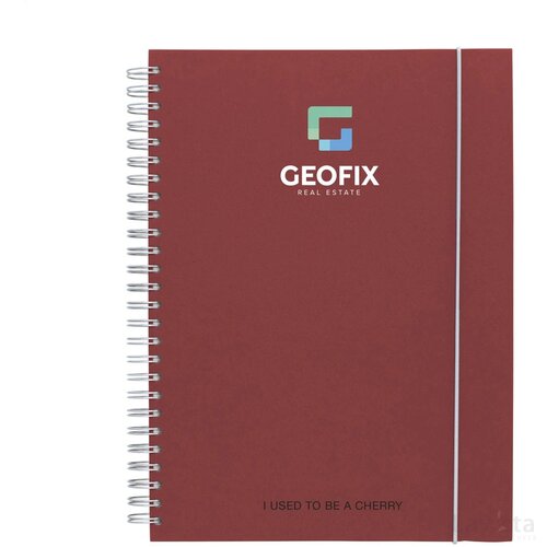 Notebook Agricultural Waste A5 - Hardcover Cherry