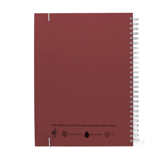 Notebook Agricultural Waste A5 - Hardcover Cherry