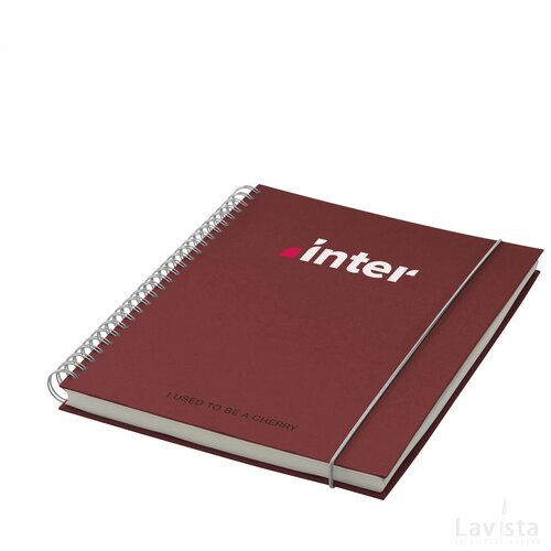 Notebook Agricultural Waste A5 - Hardcover Cherry