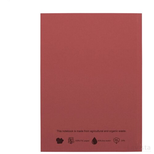 Notebook Agricultural Waste A5 - Softcover Cherry