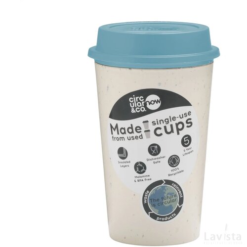 Circular&Co Recycled Now Cup 340 Ml Koffiebeker Blauw