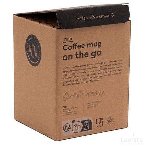 Coffee Mug On The Go Koffiebeker Bruin