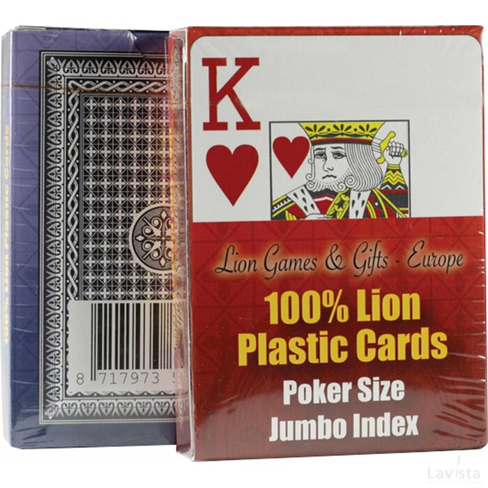 Lion Cards Speelkaarten 100% plastic enkel
