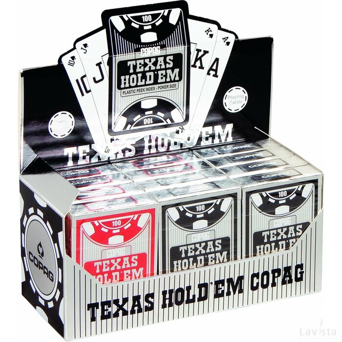 Plastic speelkaarten Texas Hold&#39;em Display - Peek Index - Copag