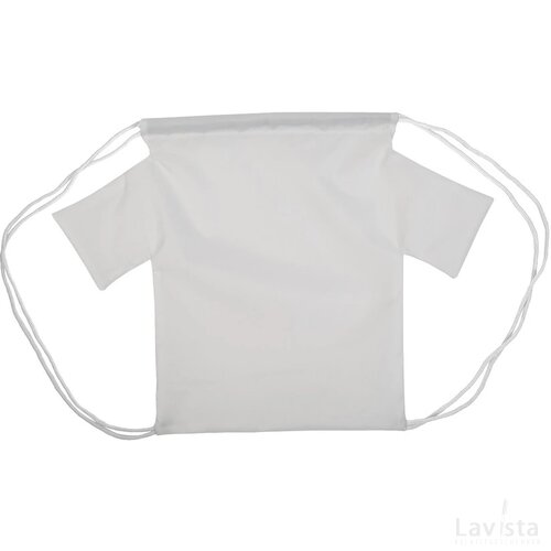 Creadraw T Custom Made Trekkoord Tas Wit