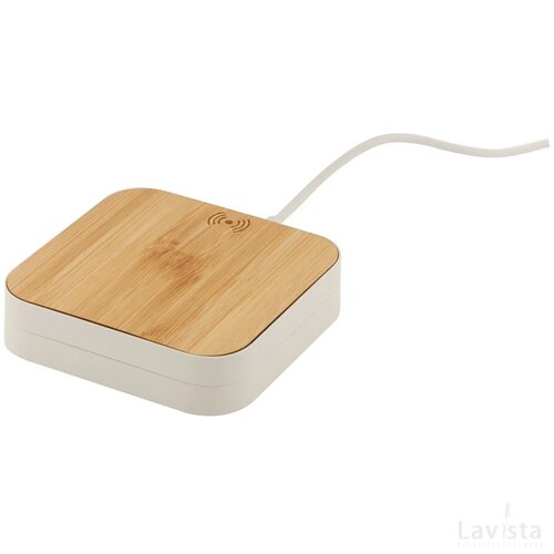 Rabso Draadloze Oplader Met Telefoon Houder Wit