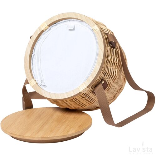 Bubu Rieten Picknickmand Natuurlijk