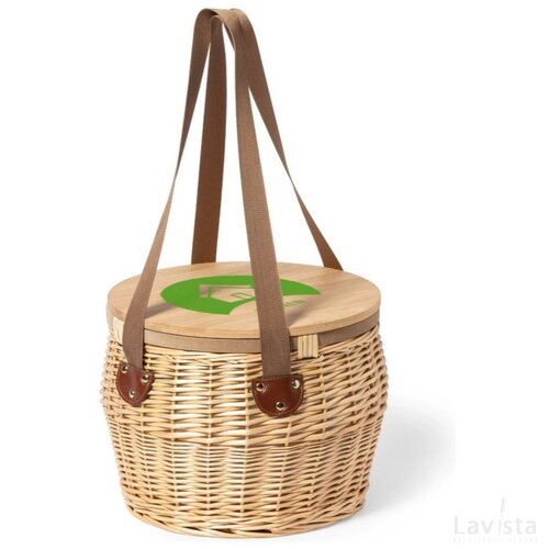 Bubu Rieten Picknickmand Natuurlijk