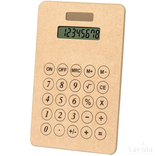 Rekenmachine van gerecycled papier Naturel