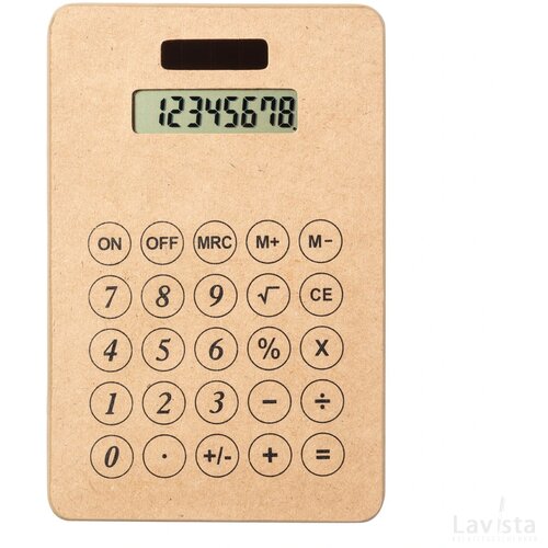 Rekenmachine van gerecycled papier Naturel