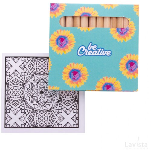 Coloxil 12 Custom Made Kleurset, Mandala Wit