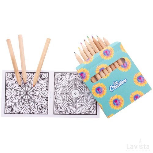Coloxil 12 Custom Made Kleurset, Mandala Wit