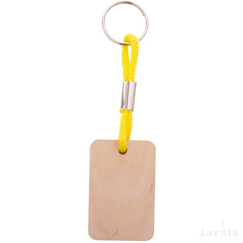 Woody Plus D Custom Made Sleutelhanger Geel