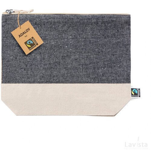 Adaldy Fairtrade Make-Up Tas Zwart