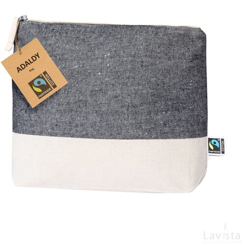 Adaldy Fairtrade Make-Up Tas Zwart