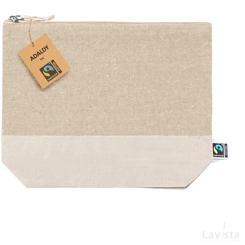 Adaldy Fairtrade Make-Up Tas Natuurlijk
