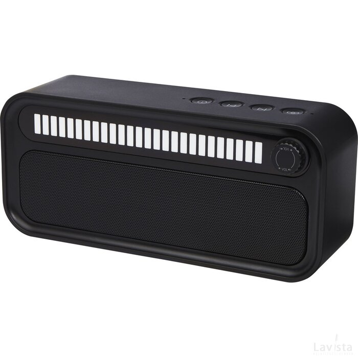 Music Level Bluetooth® speaker van 5 W met RGB sfeerlicht Zwart