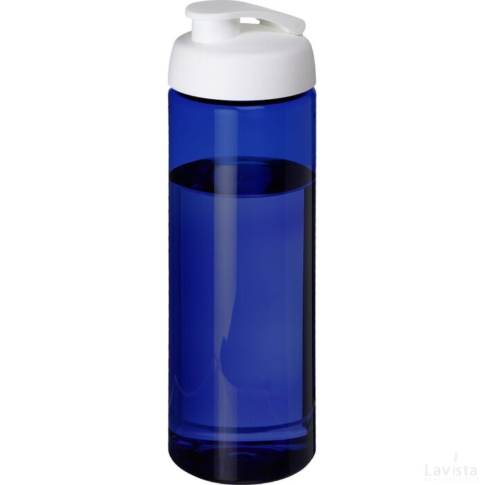 H2O Active® Eco Vibe 850 ml drinkfles met klapdeksel Blauw/Wit
