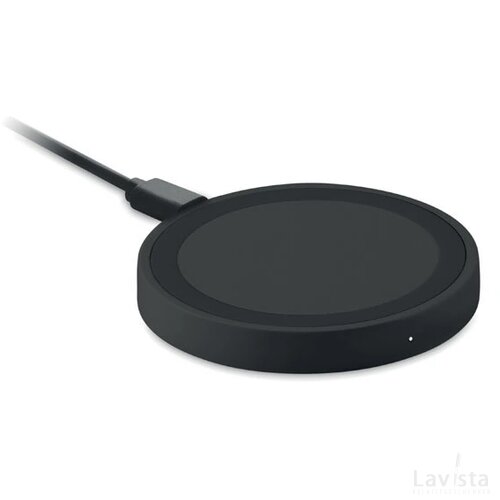 Kleine draadloze oplader Wireless plato + zwart