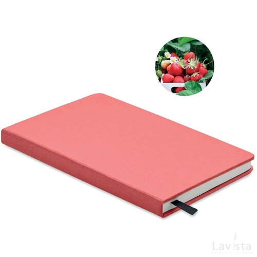 A5 gerecycled notitieboekje Grow rood