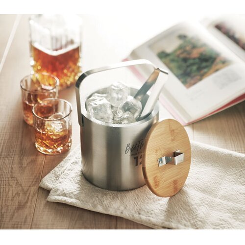 Dubbelwandige ijsemmer Zilver