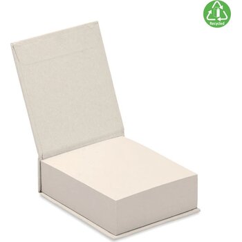 Memoblokje gerecycled melkpak Mito pad wit