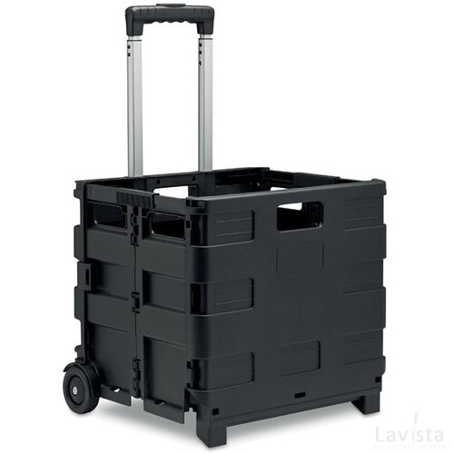 Opvouwbare boodschappentrolley Carro zwart