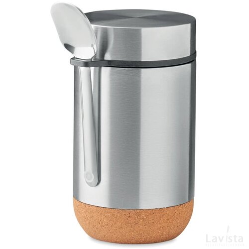 Dubbelwandige pot 400 ml Bettna mat zilver