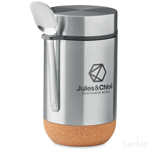 Dubbelwandige pot 400 ml Bettna mat zilver