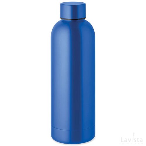 Gerecyclede rvs fles Athena blauw