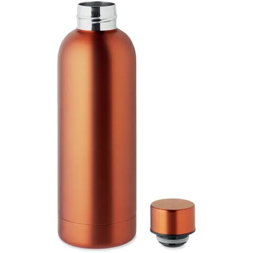 Gerecyclede RVS dubbelwandige fles Oranje 650 ml