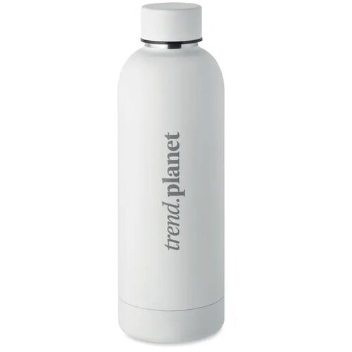 Gerecyclede RVS dubbelwandige fles Wit 650 ml