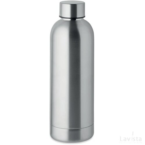 Gerecyclede rvs fles Athena mat zilver