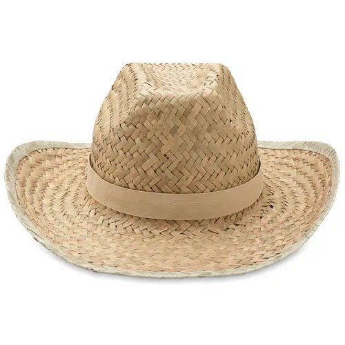 Cowboyhoed van stro Texas beige