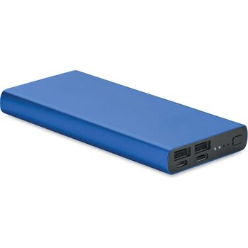 10000 mah powerbank Powerflat 8 c royal blauw