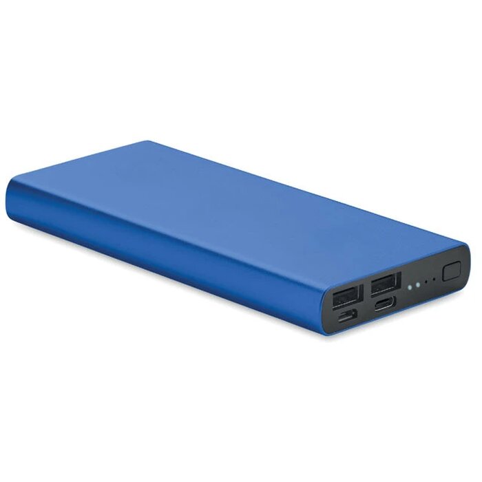 10000 mah powerbank Powerflat 8 c royal blauw