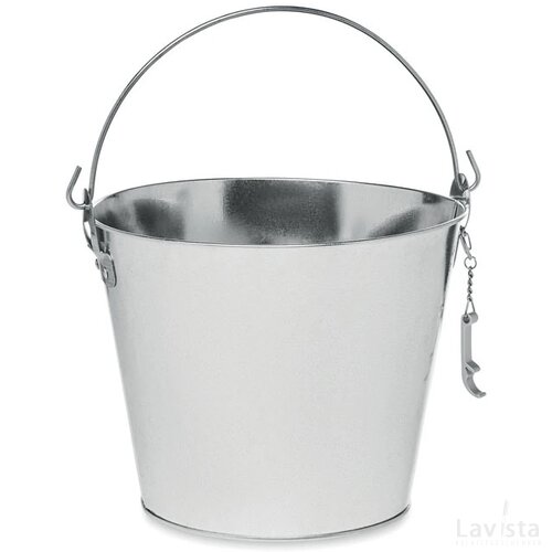 Metalen bieremmer 4l Bucky mat zilver
